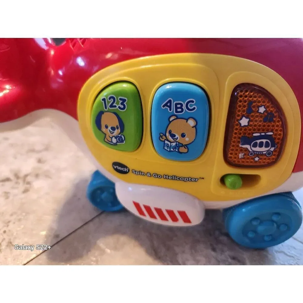 V-Tech Spin and Go Helicoptot electronic interactive toy